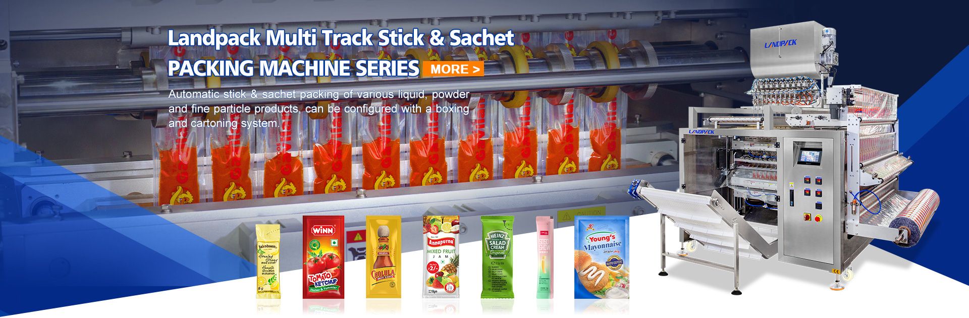 multi track packing machine