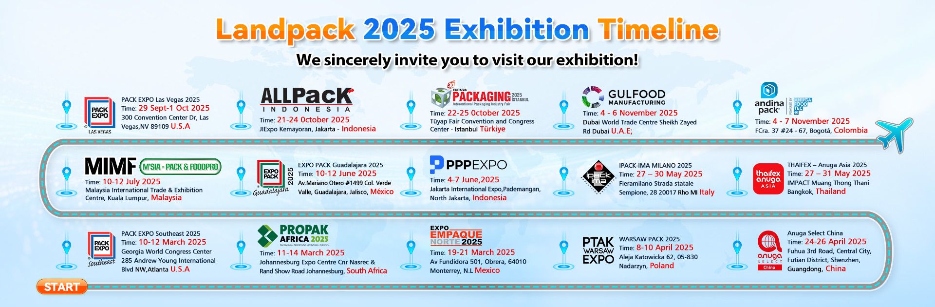 Landpack Exhibition Plan in 2025