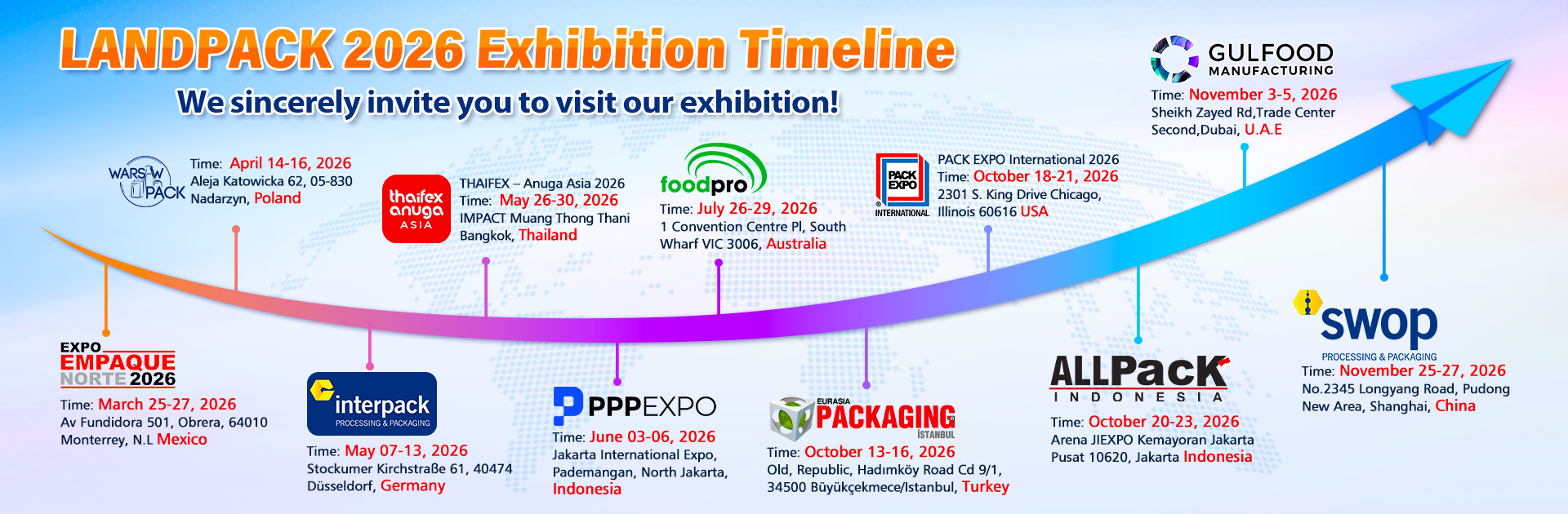 Landpack Exhibition Plan in 2026