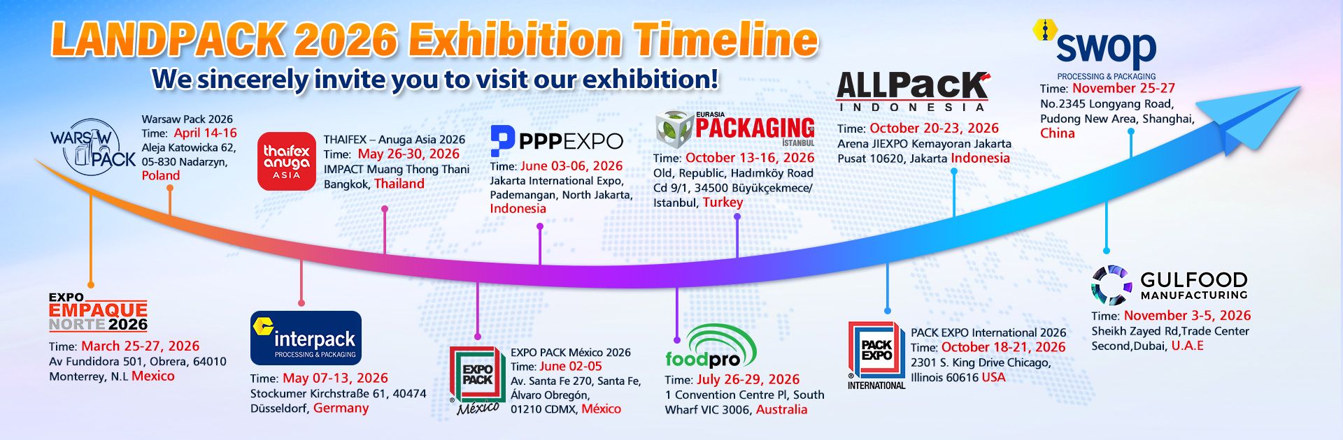 Landpack Exhibition Plan in 2026