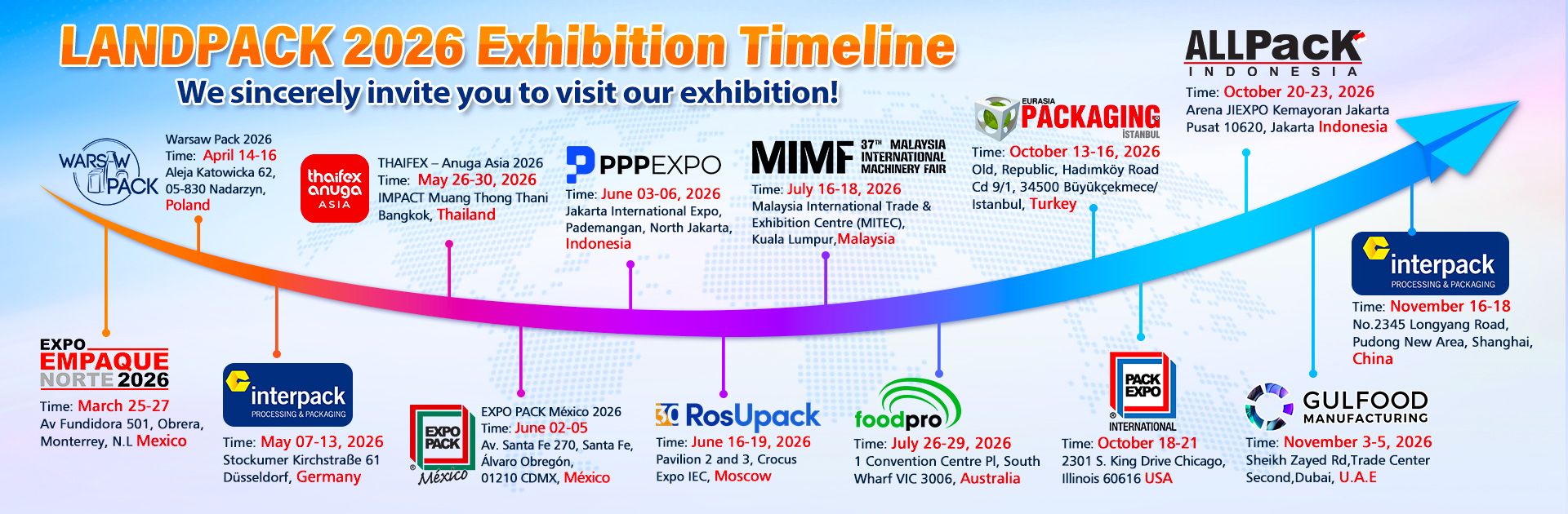 Landpack Exhibition Plan in 2026