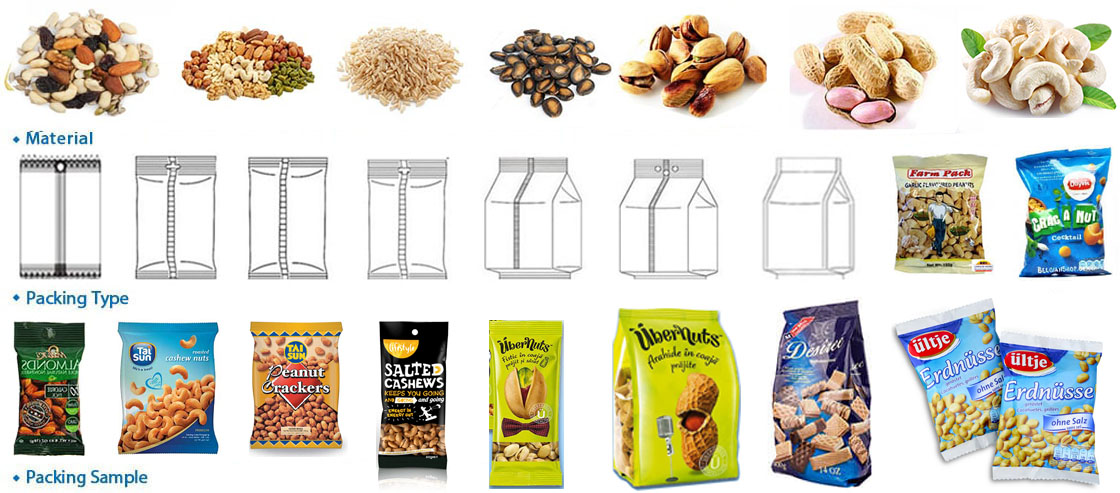 High Precision Multihead Weigher Nuts Packing Machine