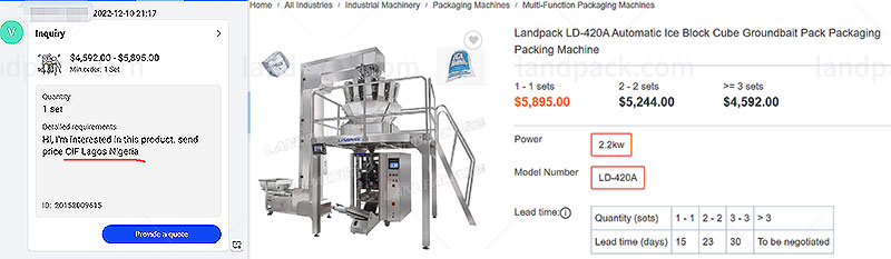 ice packing machine