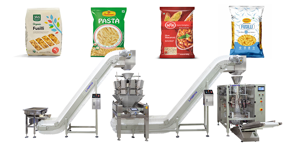 Automatic frozen pasta packaging machine customized for Canadian customers
