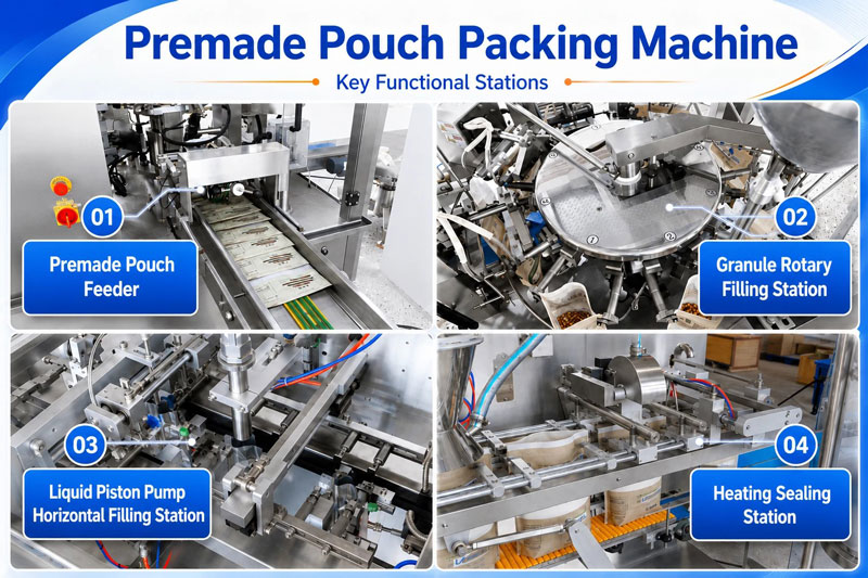 Doypack Machine Packing Solution for Different Products and Bag Types