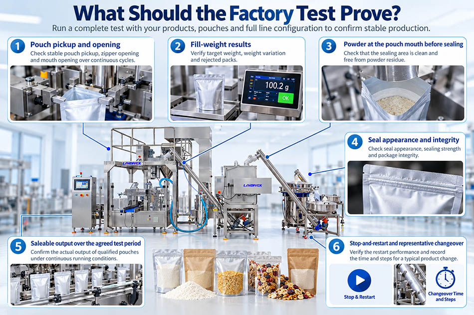 Premade Pouch Packing Machine Changeover Process changeover steps for powder and granule premade pouch packing line