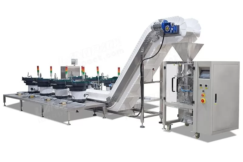 Mixd Material In One Bag Counting Packing Machine With Multiple Vibrate Feeder LD-520AH