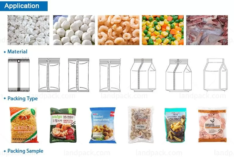 frozen dumplings packing machine