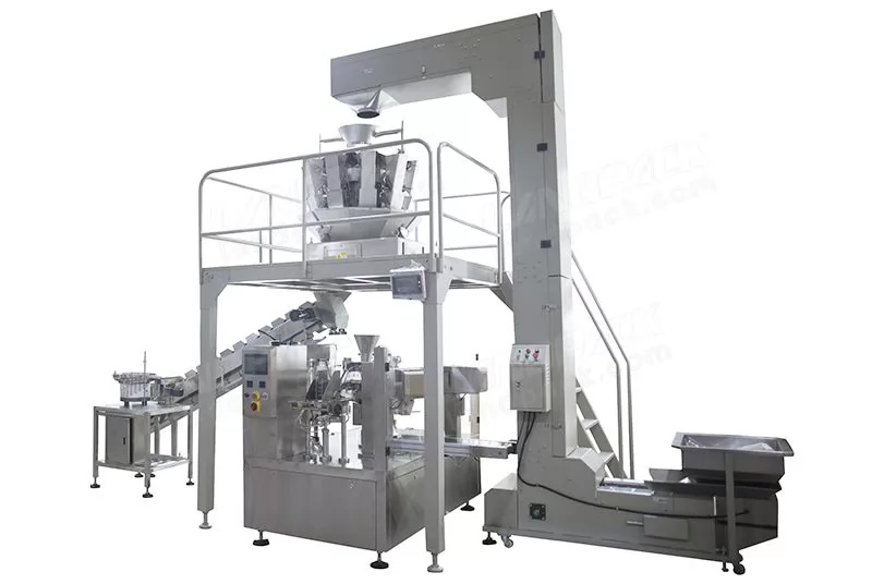 Automatic Rotary Premade Pouch Mixed Grain Packing Machine With Vibrating Disc