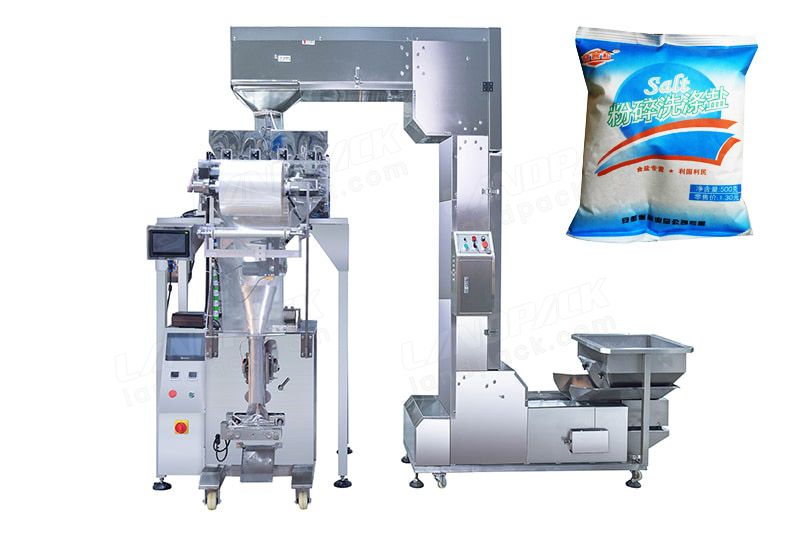 Small Pouch Sugar/Salt Packing Machine with Liner Weigher.