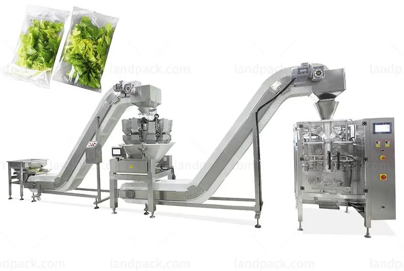 Vegetable Salad Lettuce Packing Machine with Multi Head Weigher