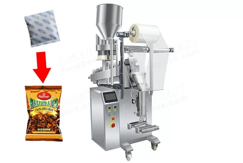 Nuts Mixed Desiccant Pouch Packing Machine With Volumetric Cup And Chain Bucket