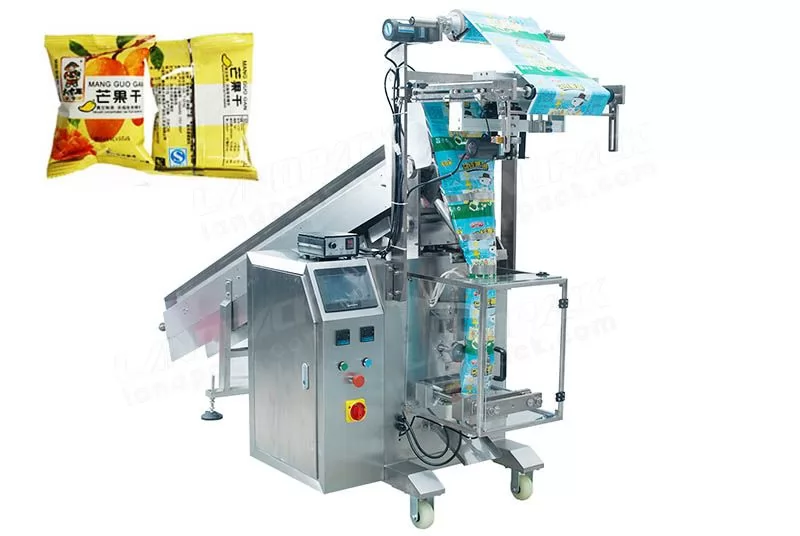 Semi-Automatic Chips/ Crisps/ Snacks Packing Machine With Chain-type Batchers