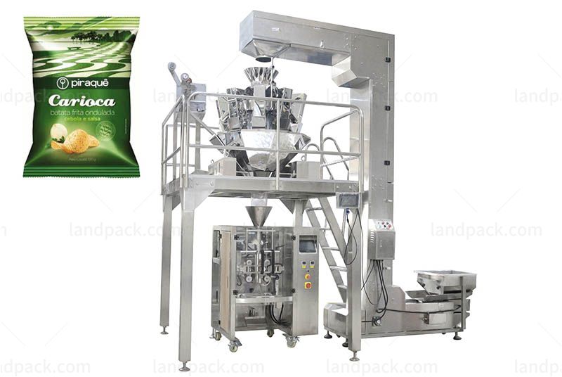 High Precision Multihead Weigher Chips/ Popcorn/ Snacks Packing Machine