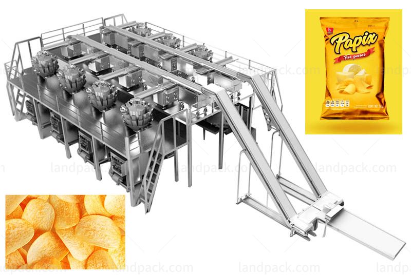 Auto Chips, Popcorn, Snack, Crisps Puffed Food Packing System