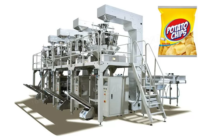 Automatic Potato Chips/ Popcorn/ Snacks Vertical Packing System