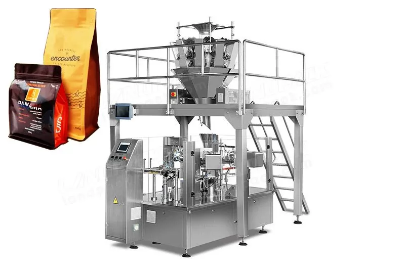 Coffee Beans Rotary Packing Machine For Premade Pouch/ Zipper Pouch Etc.