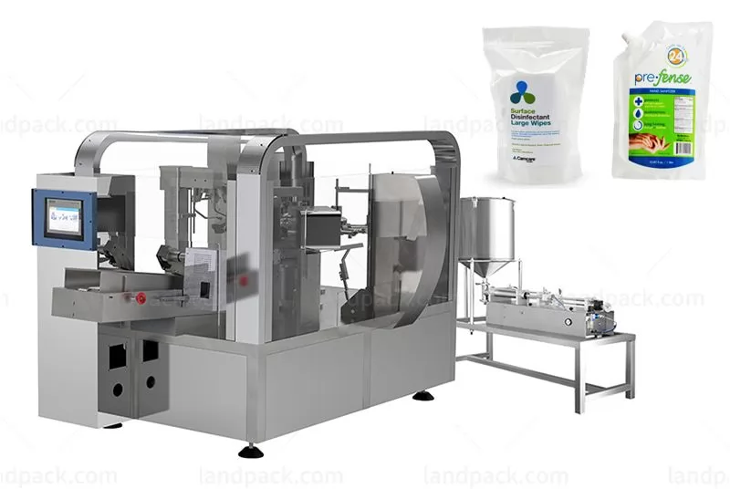 Alcohol Premade Pouch Fill And Seal Machine.