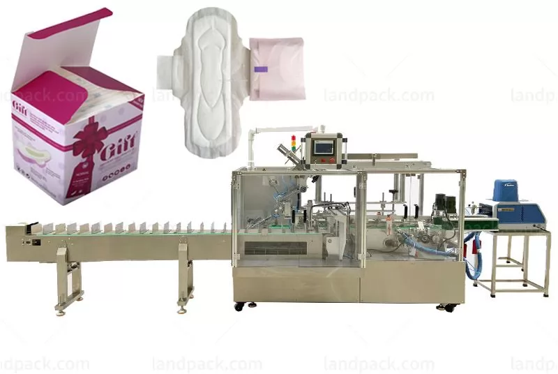 Automatic Sanitary Napkin Cartooning Machine.