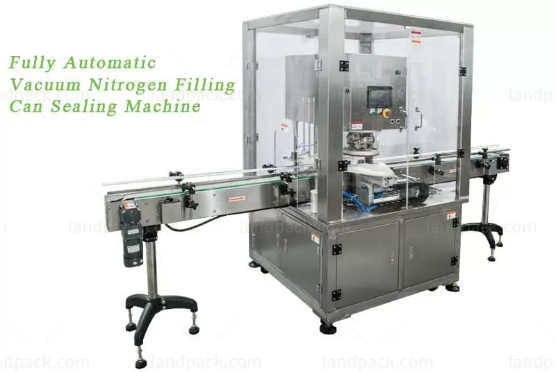 Automatic Coffee Beans Tinplate Can lebeling and Filling Line