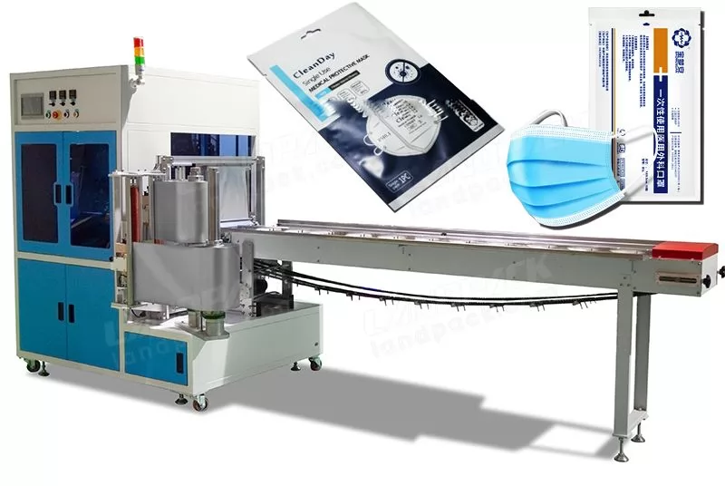 Automatic Surgical Mask/ KN94 Mask Four-Sides Sealing Bag Packing Machine