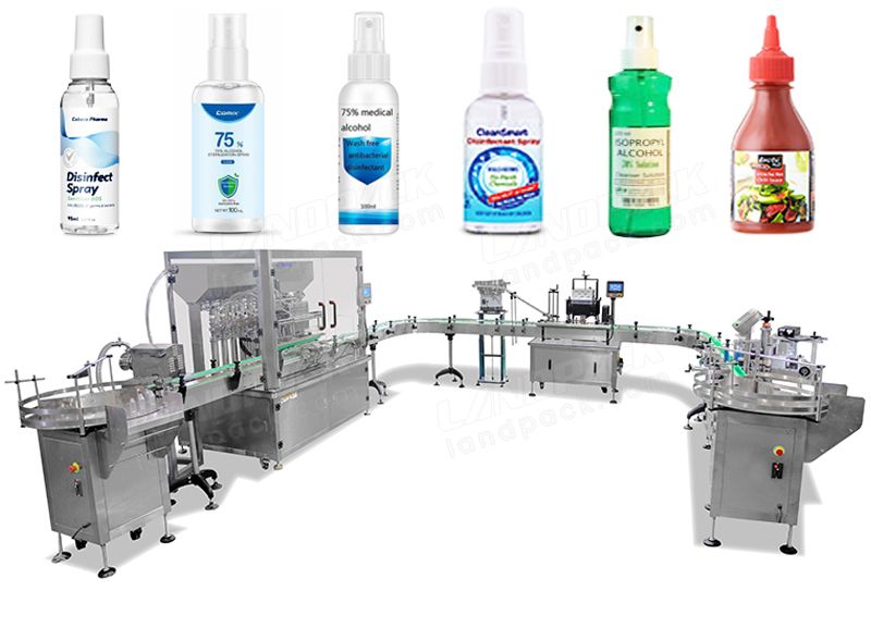 Bottle Filling Capping AndFull Automatic Labeling Machine LD - FL10