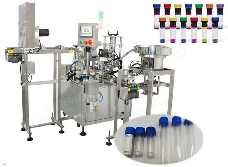 Automatic Filling and Capping Machine for Reagent Plastic Test Tube and Antiviral Liquid etc  LD - LFT002