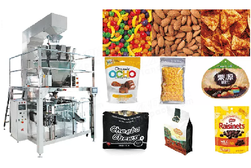Horizontal Premade Pouch Granule Packing Machine with Multihead Weigher