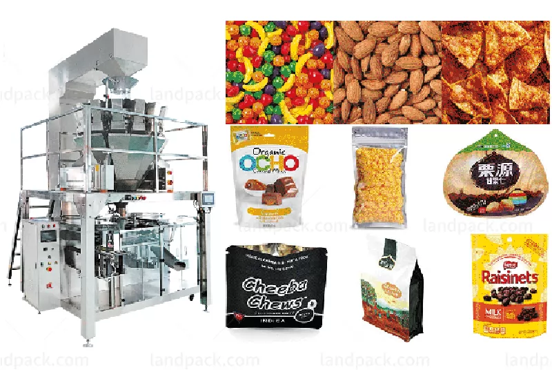 Horizontal Premade Pouch Granule Packing Machine with Multihead Weigher