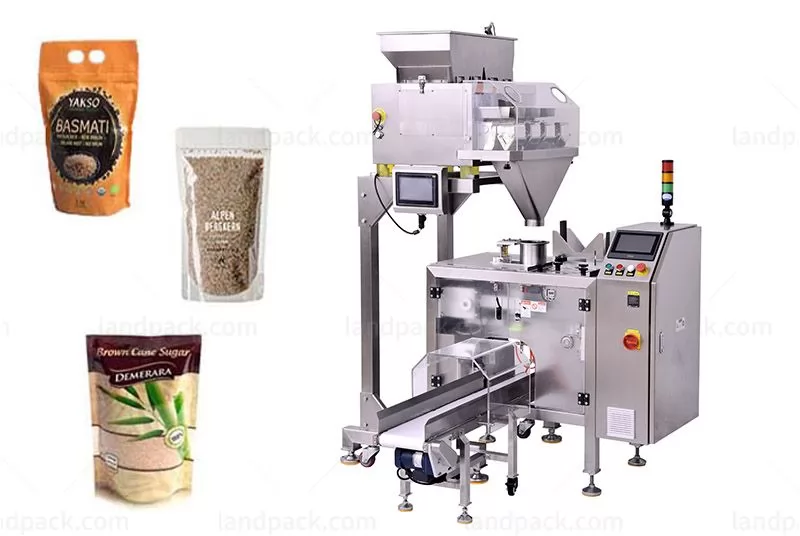 Semi-Automatic 4 Head Weigher Mini Premade Pouch Packing Machine