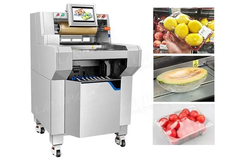 Automatic Vegetable/ Meat/ Fruit Stretch Cling Preservation Film Packing Machine