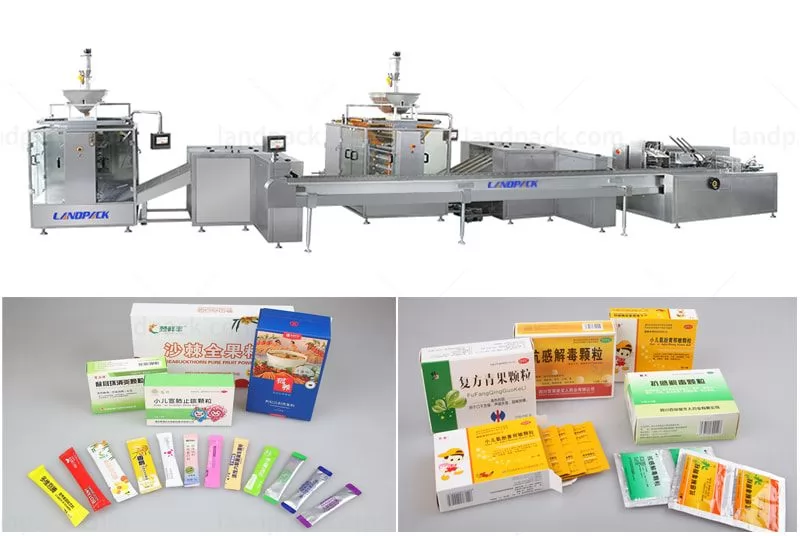 High Speed Multilane Bagging And Cartoning Packaging System
