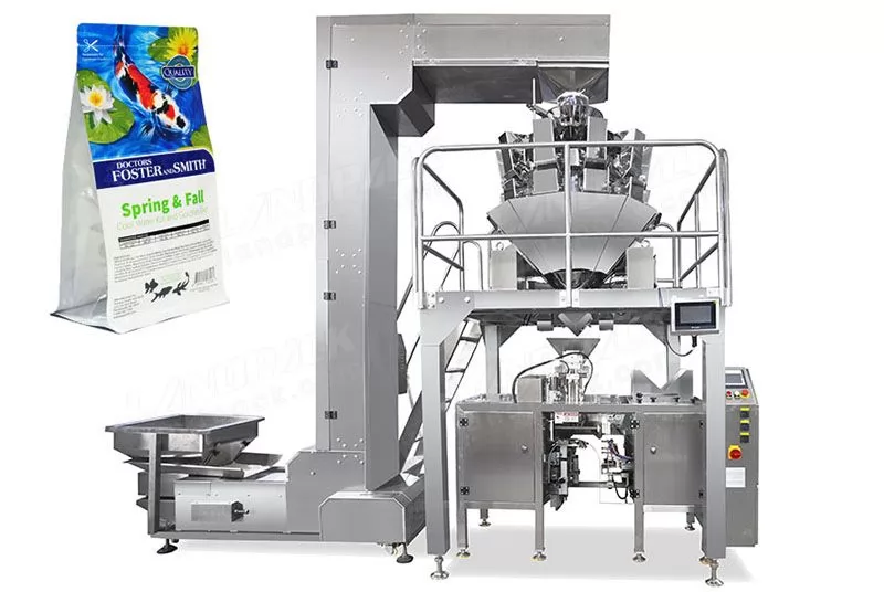 Automatic Granular/ Pet Food Mini Doypack Machine With Multihead Weigher