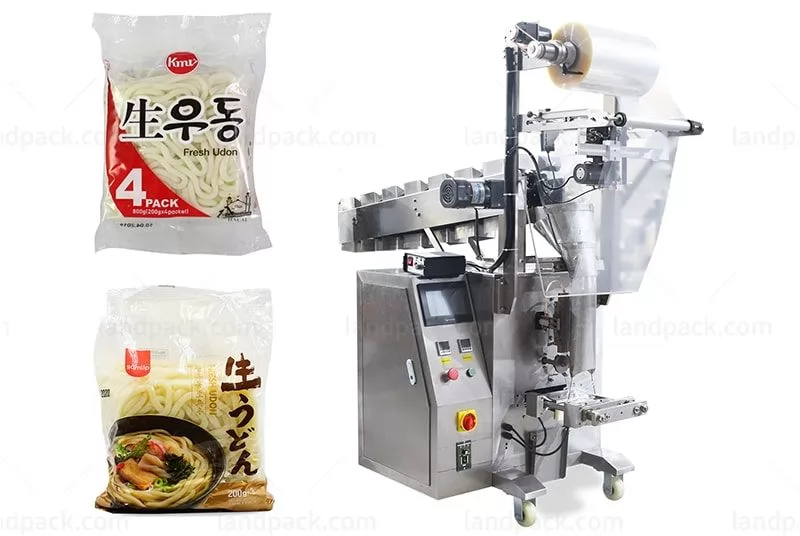 Semi-automatic small packet rice noodle packaging machine