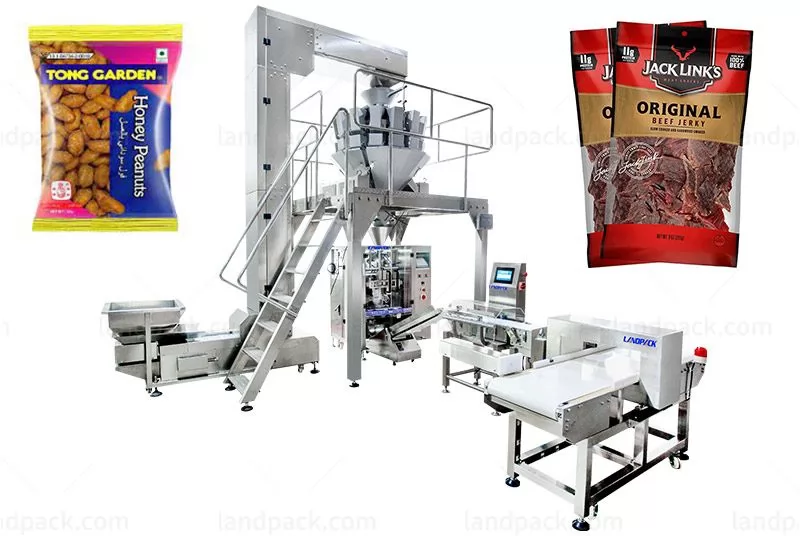 Automatic Dry Fruit Packing Machine With Metal Detector And Weight Sorting Scale