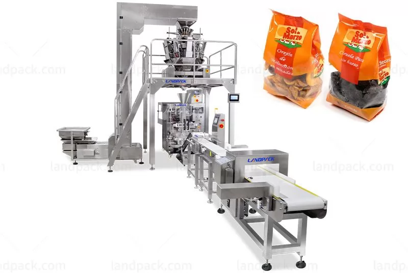 Dry Fruit Packing Machine With Labeling Machine Metal Detector And Weight Selection Scale