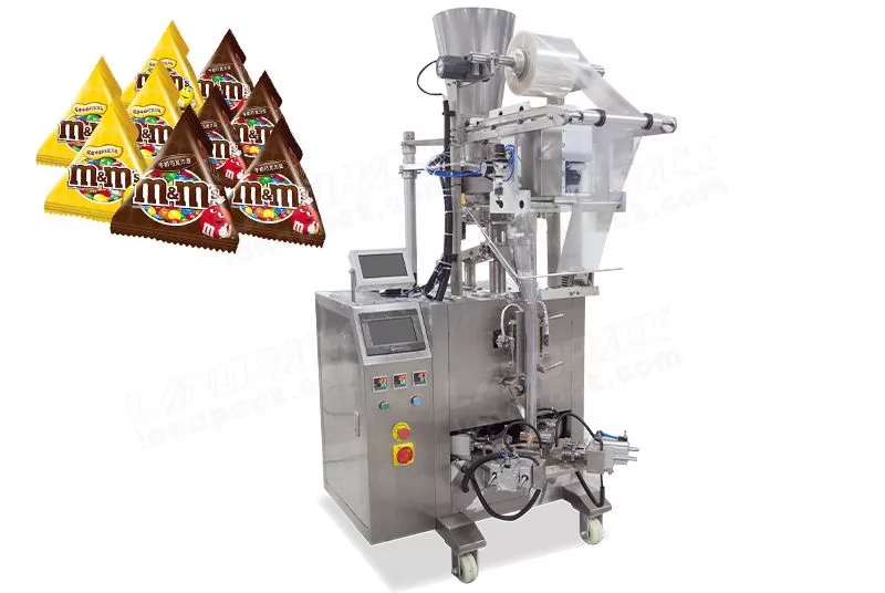 Automatic Triangle Bag/ Pyramid Bag Packing Machine For Beans Snacks Etc