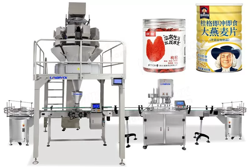 Automatic Candy Bottles Weighing and Filling Machine
