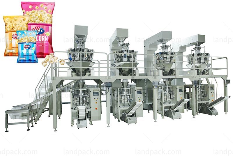 Automatic Popcorn Weighing And Packing Line