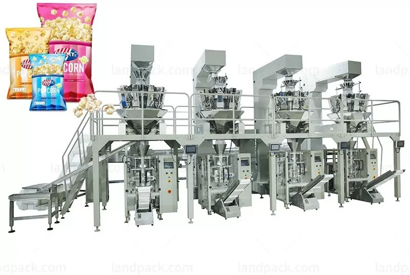 Automatic Popcorn Weighing And Packing Line