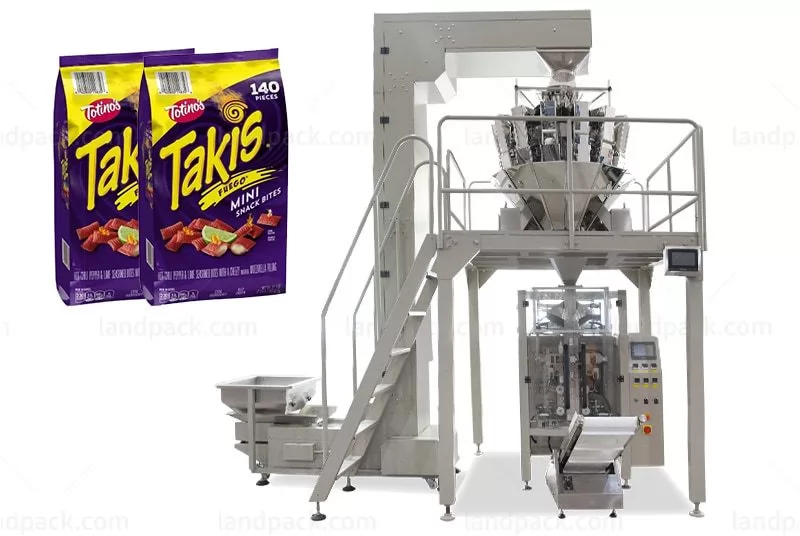 Snacks Quad Seal Bag/ Block Bottom Pouch Packing Machine