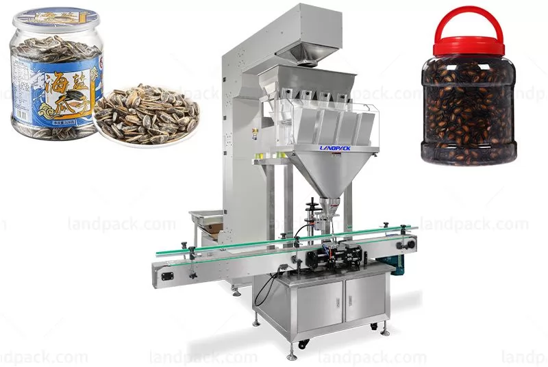 Automatic Seeds Weighing And Filling Machine For Bottles Can Etc