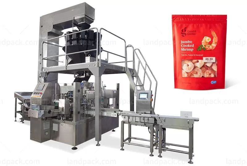 Automatic Frozen Food Premade Pouch Fill And Seal Machine