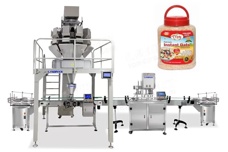 Automatic Nuts Tins Weighing And Filling Machine