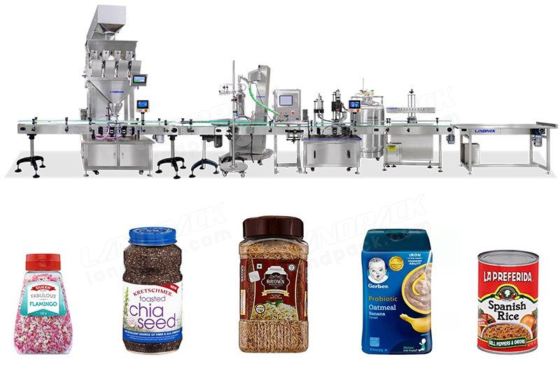 Automatic Nuts Bottle Weighing Filling Capping And Sealing Machine
