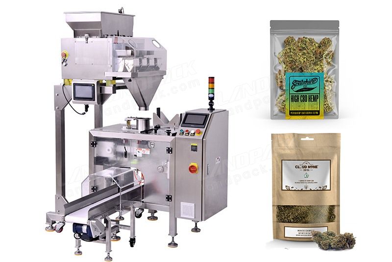 Automatic Cannabis Zipper Pouch Packaging Machine