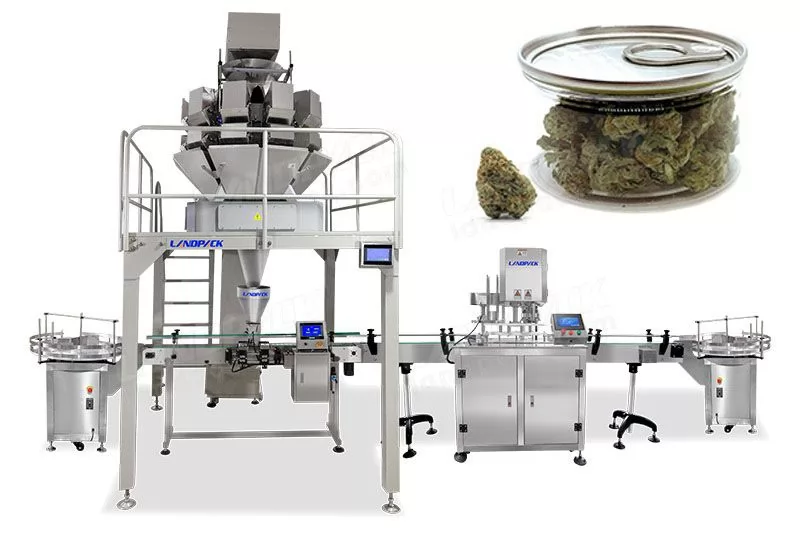 cannabis jar packaging machine