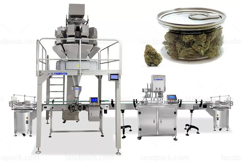 cannabis jar packaging machine