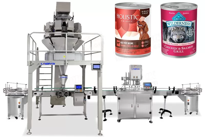 Automatic Canned Pet Food Filler Machines LF-ZP-008