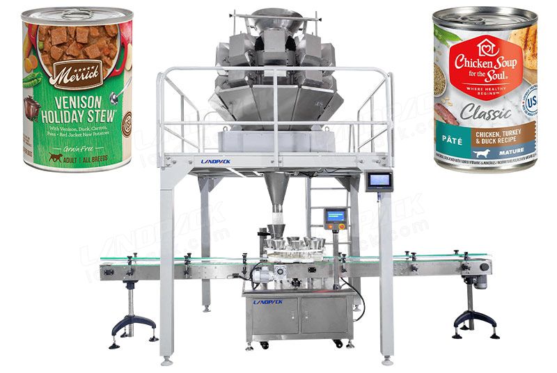 Automatic Pet Food Filler Machines With Multihead Weigher